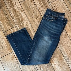 George Dark Wash Straight Leg Jeans